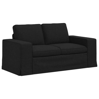 Sofa Set 2 pcs Schwarz 182 x 80 x 82 cm Stoff
