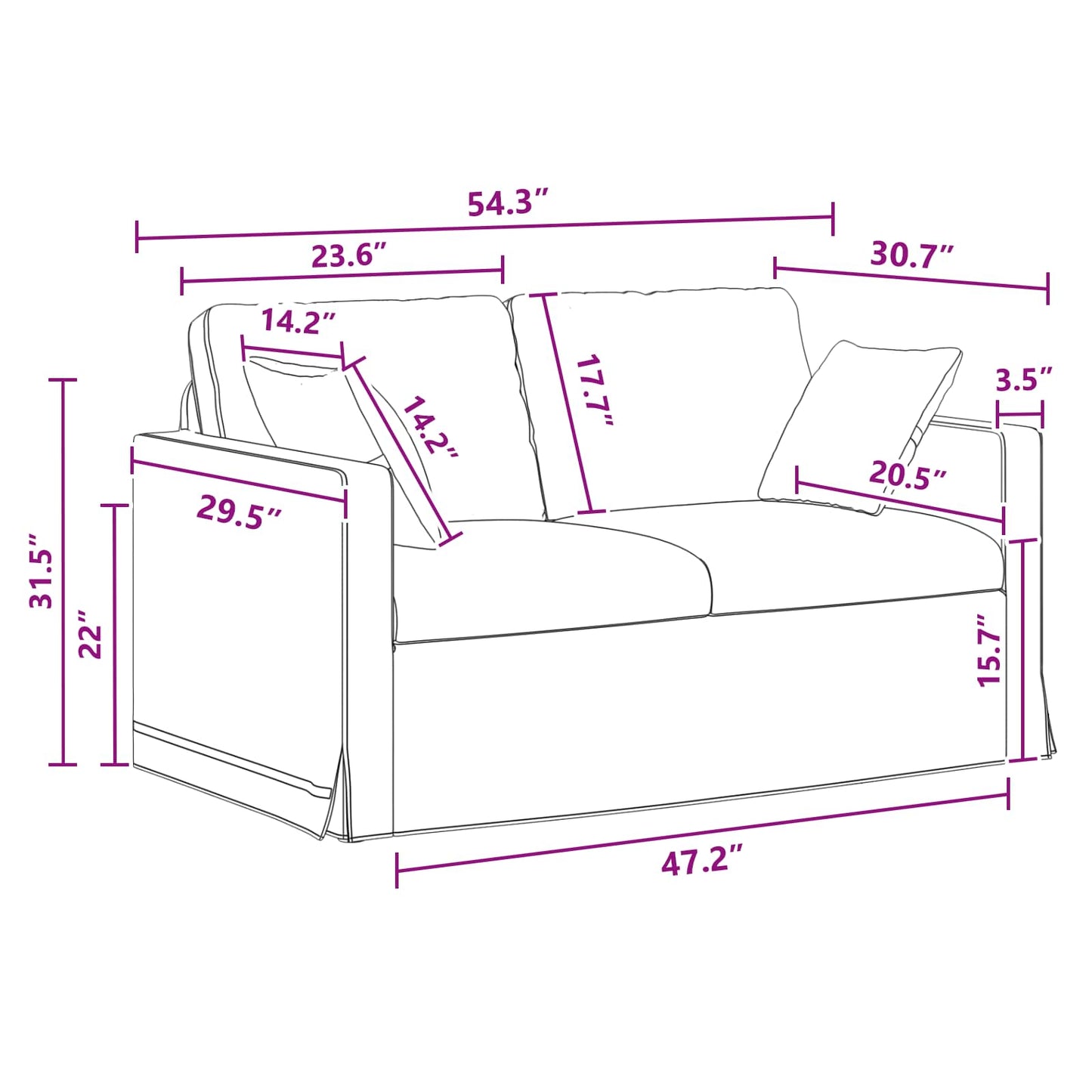 vidaXL Sofa 2 pcs Dunkelgrau 138 x 78 x 80 cm Samt