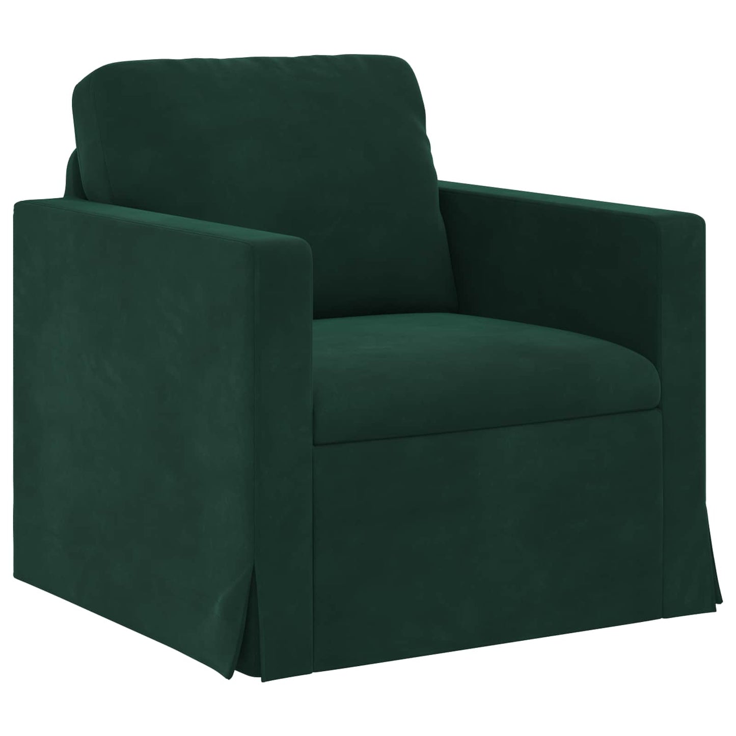 vidaXL Sofa 2 pcs Dunkelgrün 138 x 78 x 80 cm Samt