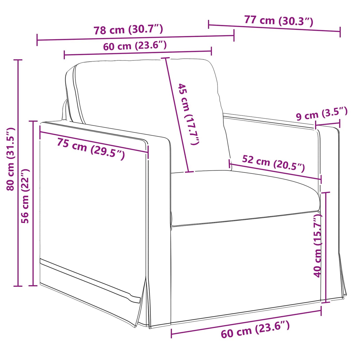 vidaXL Sofa 2 pcs Dunkelgrün 138 x 78 x 80 cm Samt