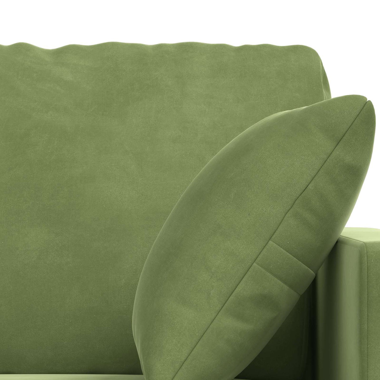 vidaXL Sofa 2 pcs Hellgrün 138 x 78 x 80 cm Samt