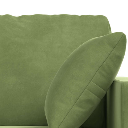 vidaXL Sofa 2 pcs Hellgrün 138 x 78 x 80 cm Samt
