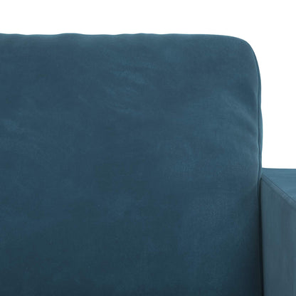 vidaXL Sofa 2 pcs Blau 138 x 78 x 80 cm Samt