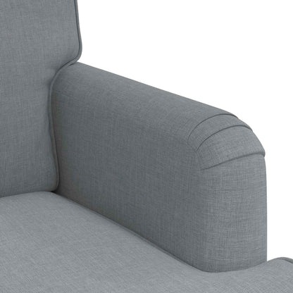 vidaXL Sofa 2 pcs Hellgrau 144 x 80 x 85 cm Stoff