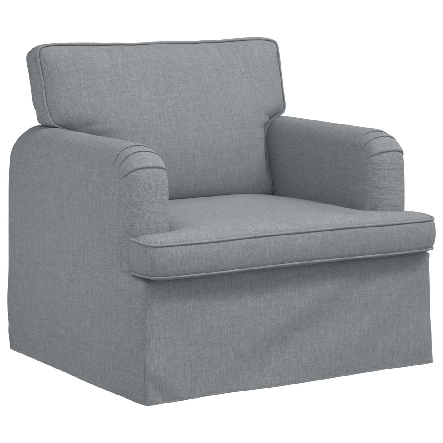 vidaXL Sofa 2 pcs Hellgrau 144 x 80 x 85 cm Stoff