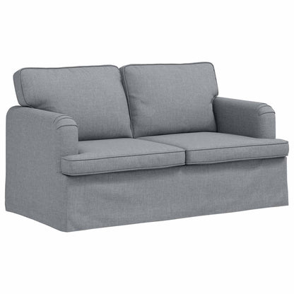 vidaXL Sofa 2 pcs Hellgrau 144 x 80 x 85 cm Stoff