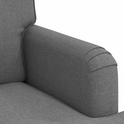 vidaXL Sofa 2 pcs Dunkelgrau 144 x 80 x 85 cm Stoff