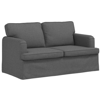 vidaXL Sofa 2 pcs Dunkelgrau 144 x 80 x 85 cm Stoff
