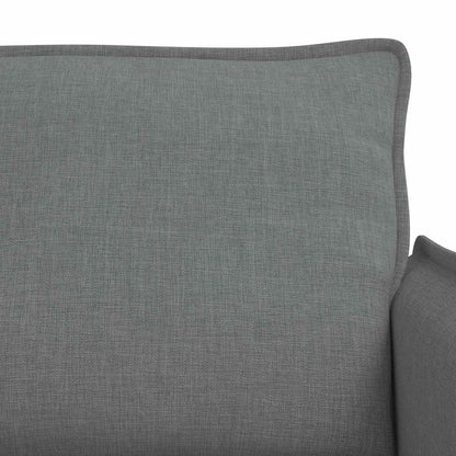vidaXL Sofa 2 pcs Dunkelgrau 196 x 82 x 85 cm Stoff
