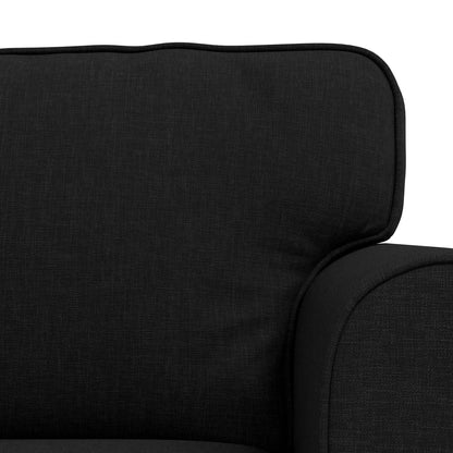 vidaXL Sofa 2 pcs Schwarz 175 x 82 x 80 cm Stoff