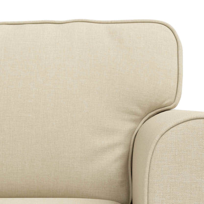 vidaXL Sofa 2 pcs Creme 175 x 82 x 80 cm Stoff