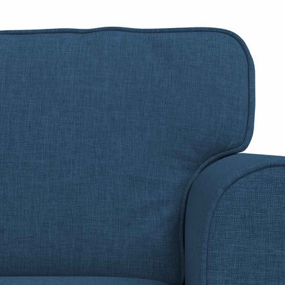 Sofa 2 pcs Blau 175 x 82 x 80 cm Stoff