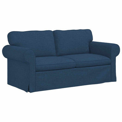 Sofa 2 pcs Blau 175 x 82 x 80 cm Stoff