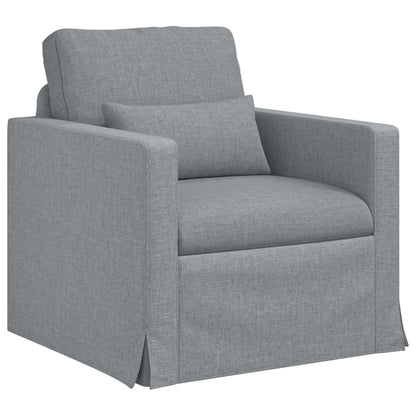 vidaXL Sofa 2 pcs Hellgrau 158 x 78 x 80 cm Stoff