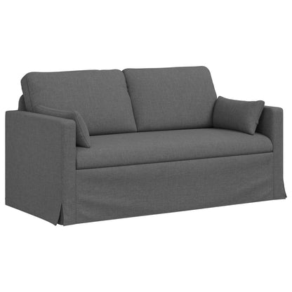 Sofa 2 pcs Dunkelgrau 158 x 78 x 80 cm Stoff