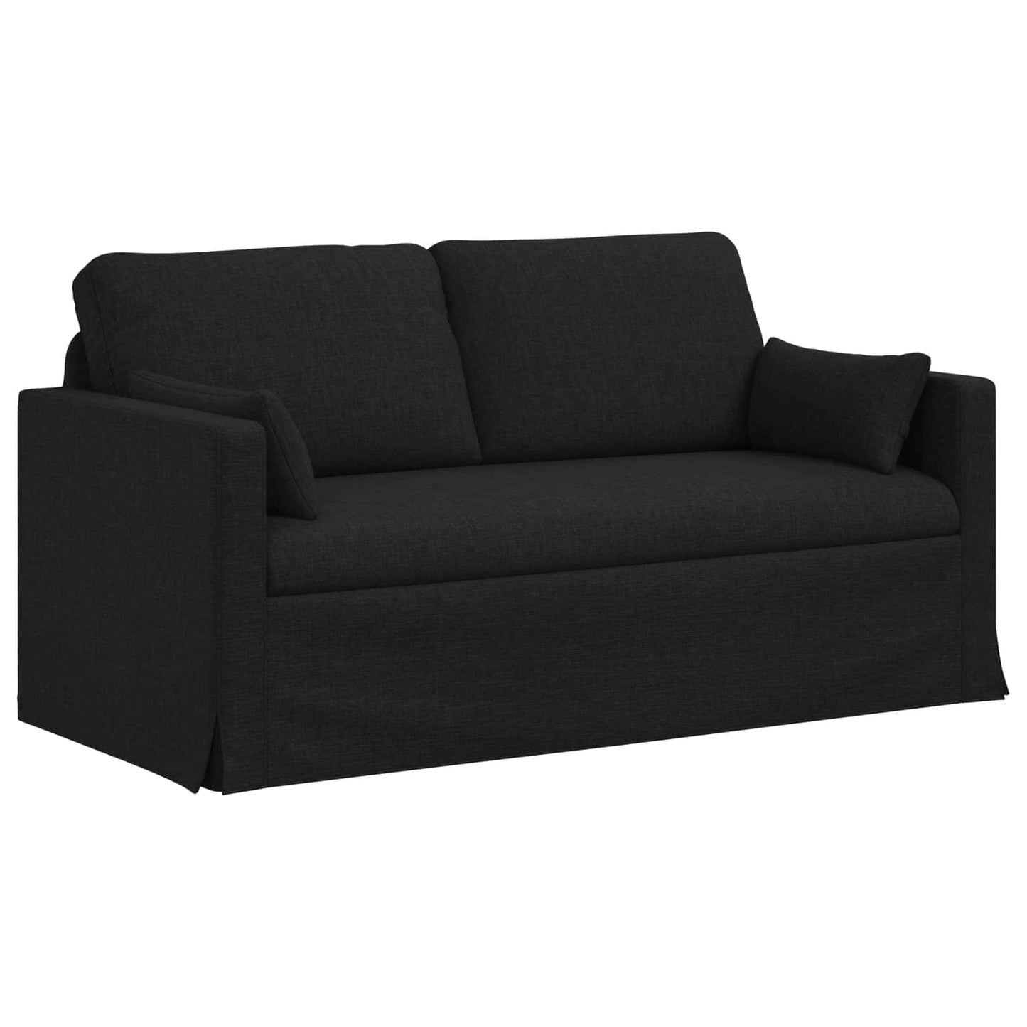 Sofa 2 pcs Schwarz 158 x 78 x 80 cm Stoff