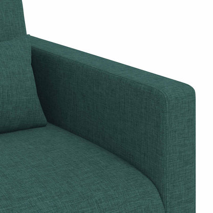 vidaXL Sofa 2 pcs Dunkelgrün 158 x 78 x 80 cm Stoff