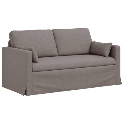 Sofa 2 pcs Taupe 158 x 78 x 80 cm Stoff