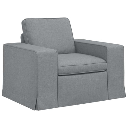 vidaXL Sofa 2 pcs Hellgrau 182 x 80 x 82 cm Stoff