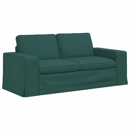 Sofa Set 2 pcs Dunkelgrün 182 x 80 x 82 cm Stoff