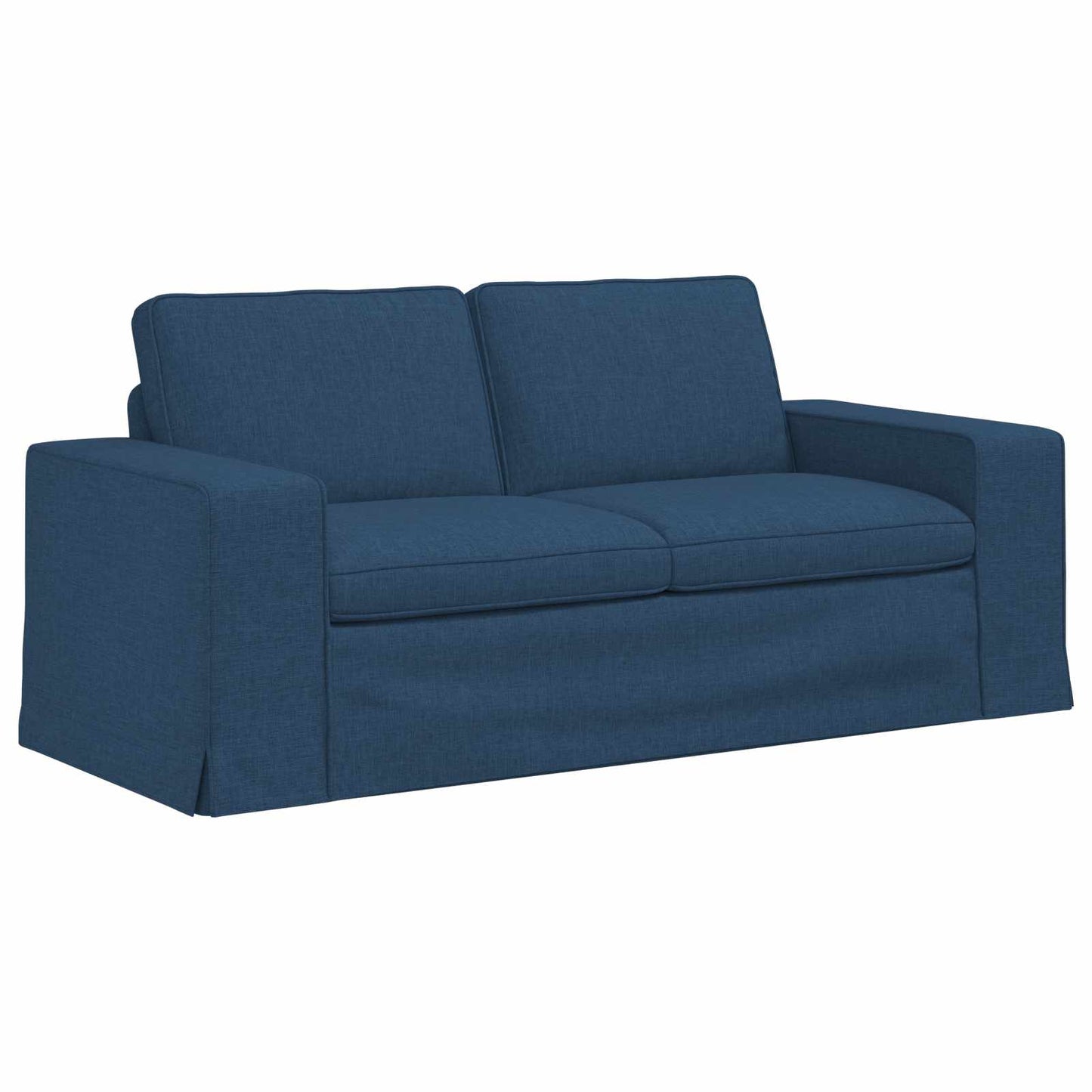 Sofa Set 2 pcs Blau 182 x 80 x 82 cm Stoff