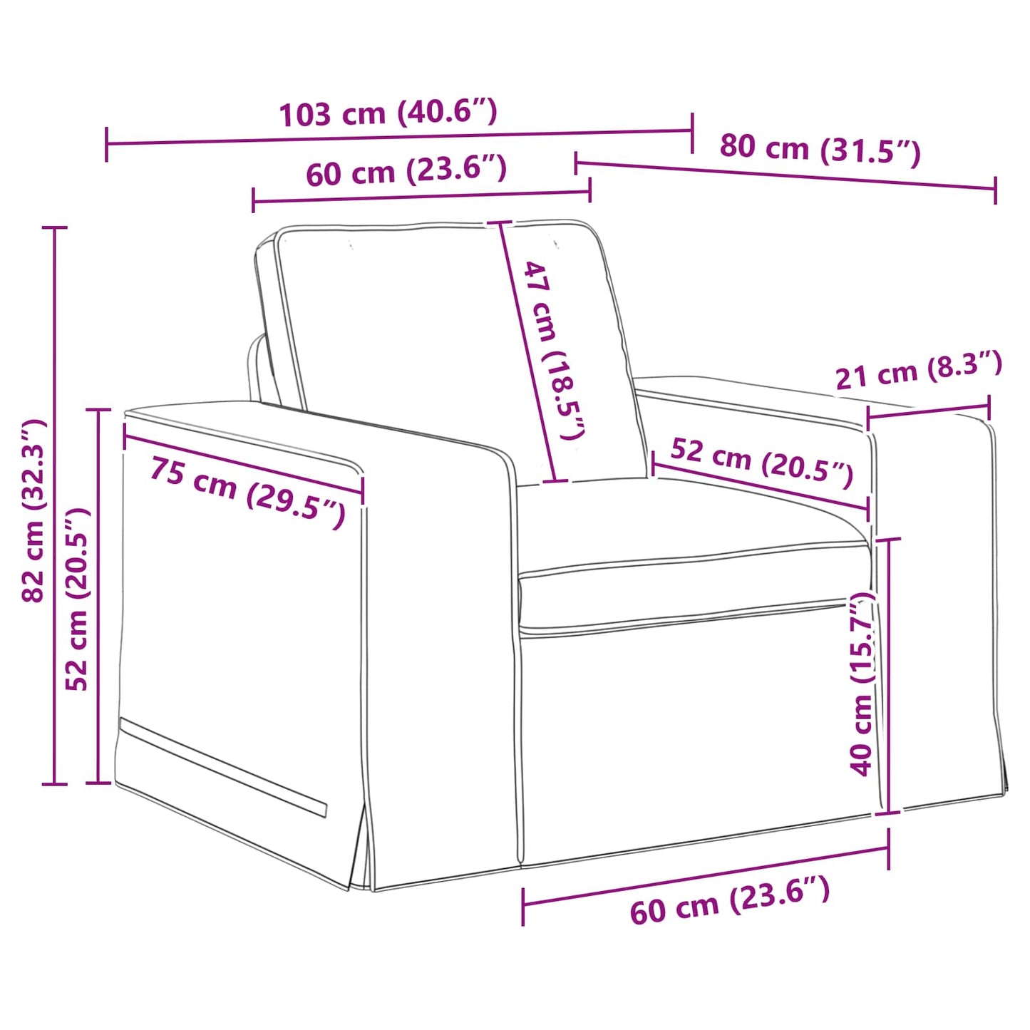 Sofa Set 2 pcs Blau 182 x 80 x 82 cm Stoff