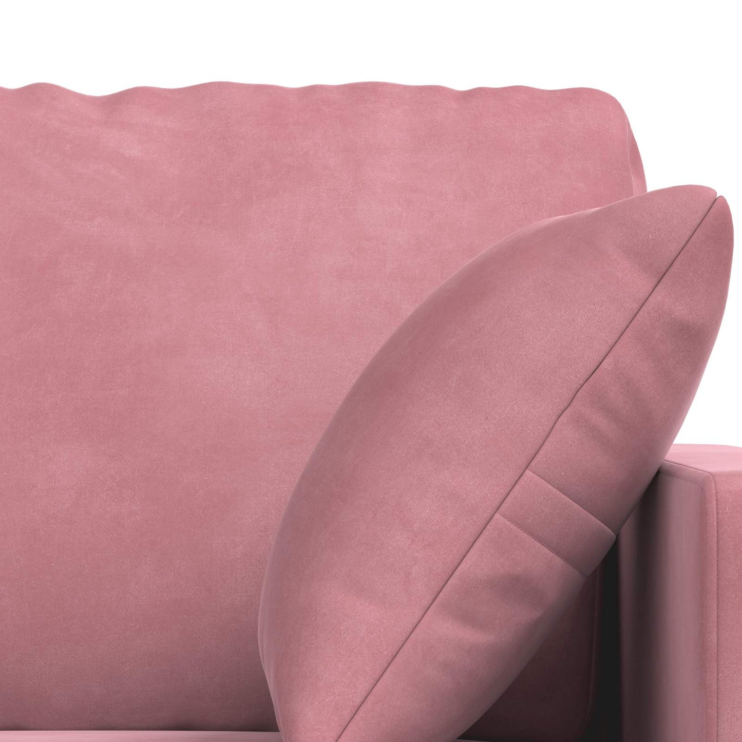 vidaXL Sofa 2 pcs Rosa 158 x 78 x 80 cm Samt