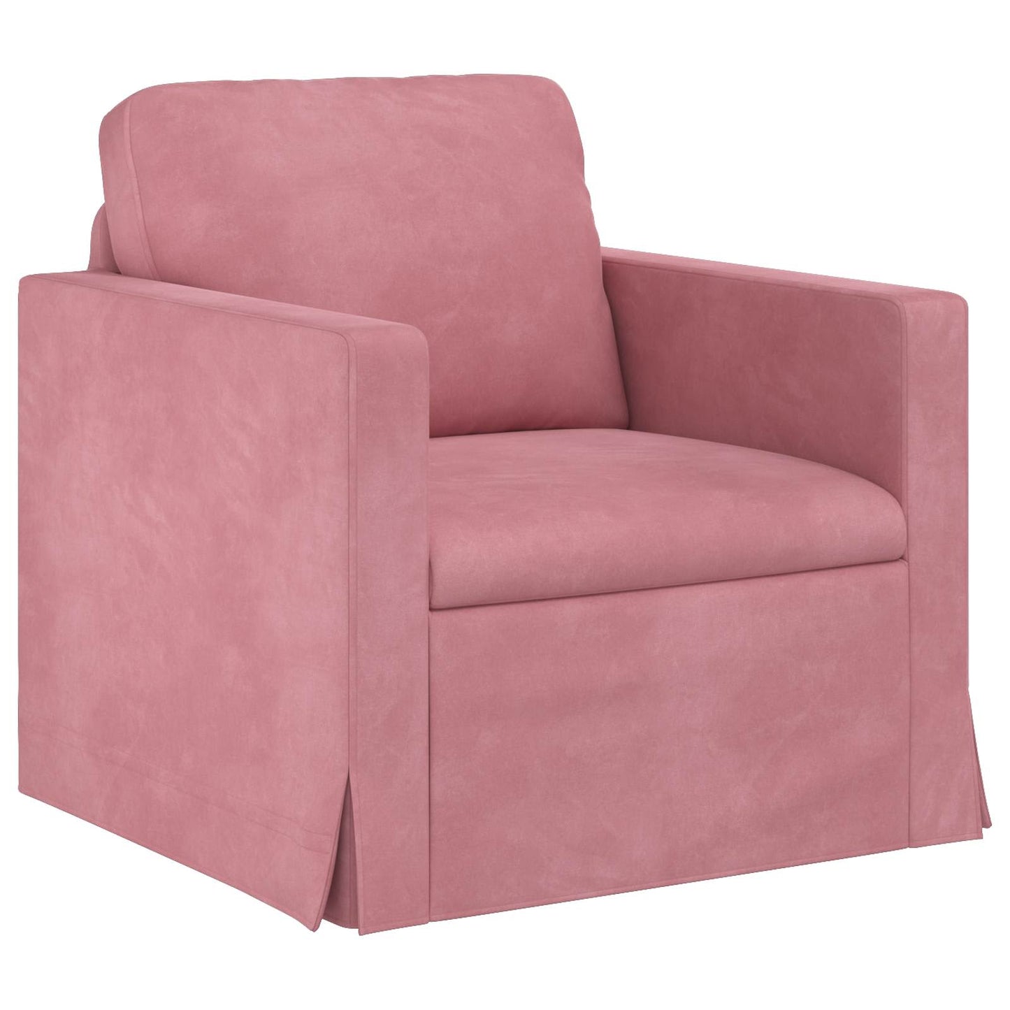 vidaXL Sofa 2 pcs Rosa 158 x 78 x 80 cm Samt