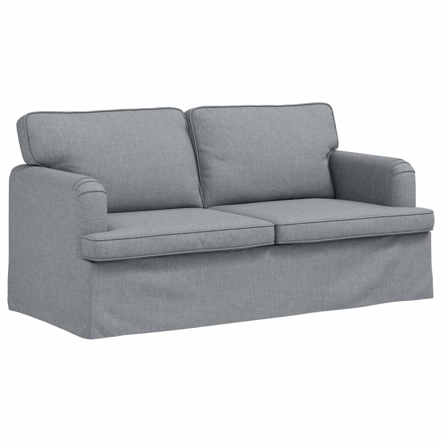vidaXL Sofa 2 pcs Hellgrau 162 x 80 x 85 cm Stoff