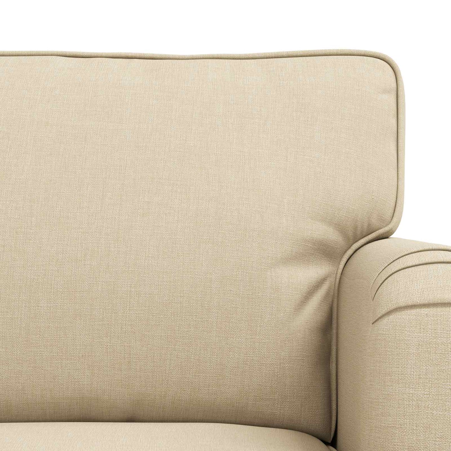 vidaXL Sofa 2 pcs Creme 162 x 80 x 85 cm Stoff
