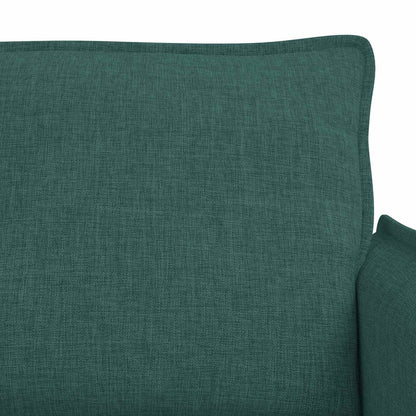 Sofa 2 pcs Dunkelgrün 196 x 82 x 85 cm Stoff