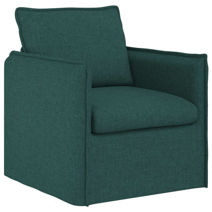 Sofa 2 pcs Dunkelgrün 196 x 82 x 85 cm Stoff