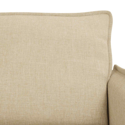 vidaXL Sofa 2 pcs Creme 196 x 82 x 85 cm Stoff