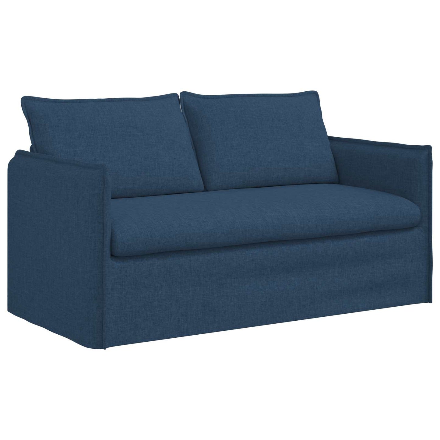 Sofa Set 2 pcs Blau 196 x 82 x 85 cm Stoff