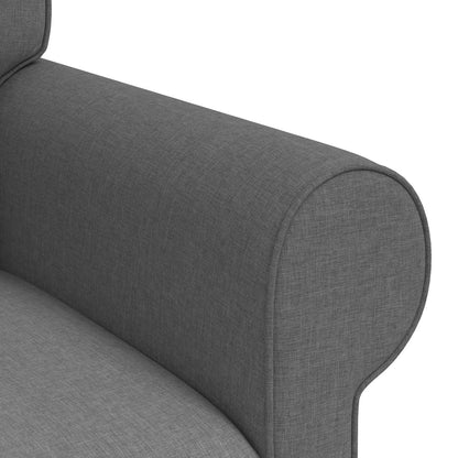 vidaXL Sofa 2 pcs Dunkelgrau 215 x 82 x 80 cm Stoff