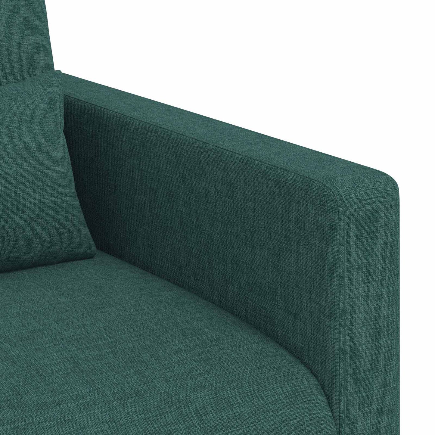 Sofa 2 pcs Dunkelgrün 198 x 78 x 80 cm Stoff