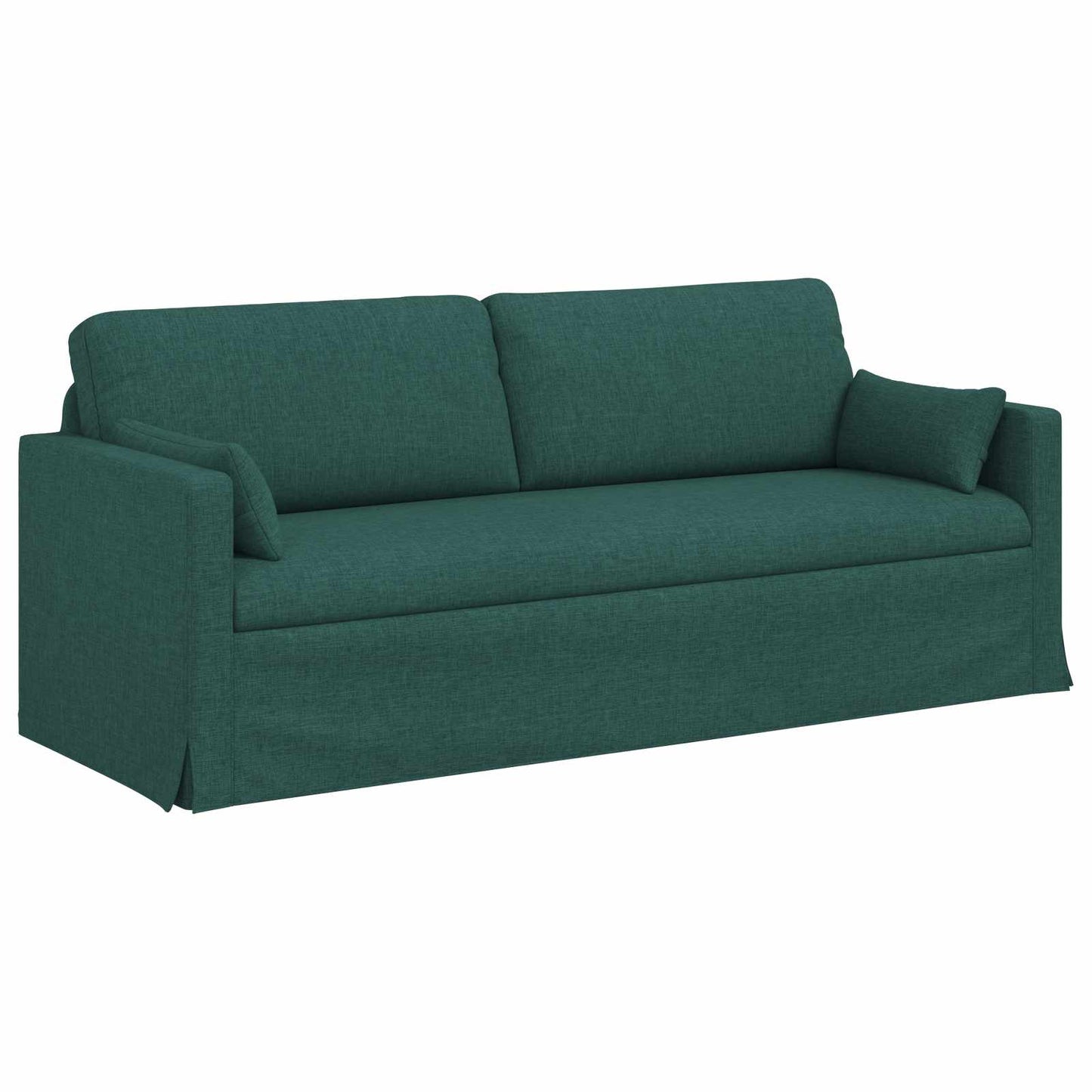 Sofa 2 pcs Dunkelgrün 198 x 78 x 80 cm Stoff