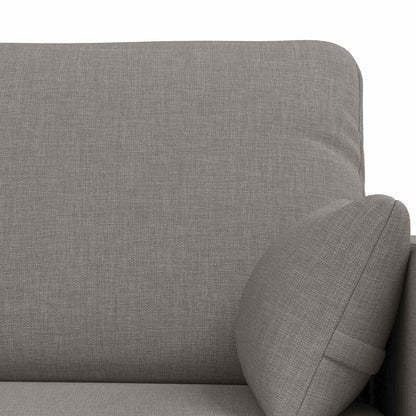 vidaXL Sofa 2 pcs Taupe 198 x 78 x 80 cm Stoff