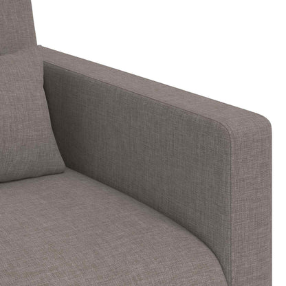 vidaXL Sofa 2 pcs Taupe 198 x 78 x 80 cm Stoff