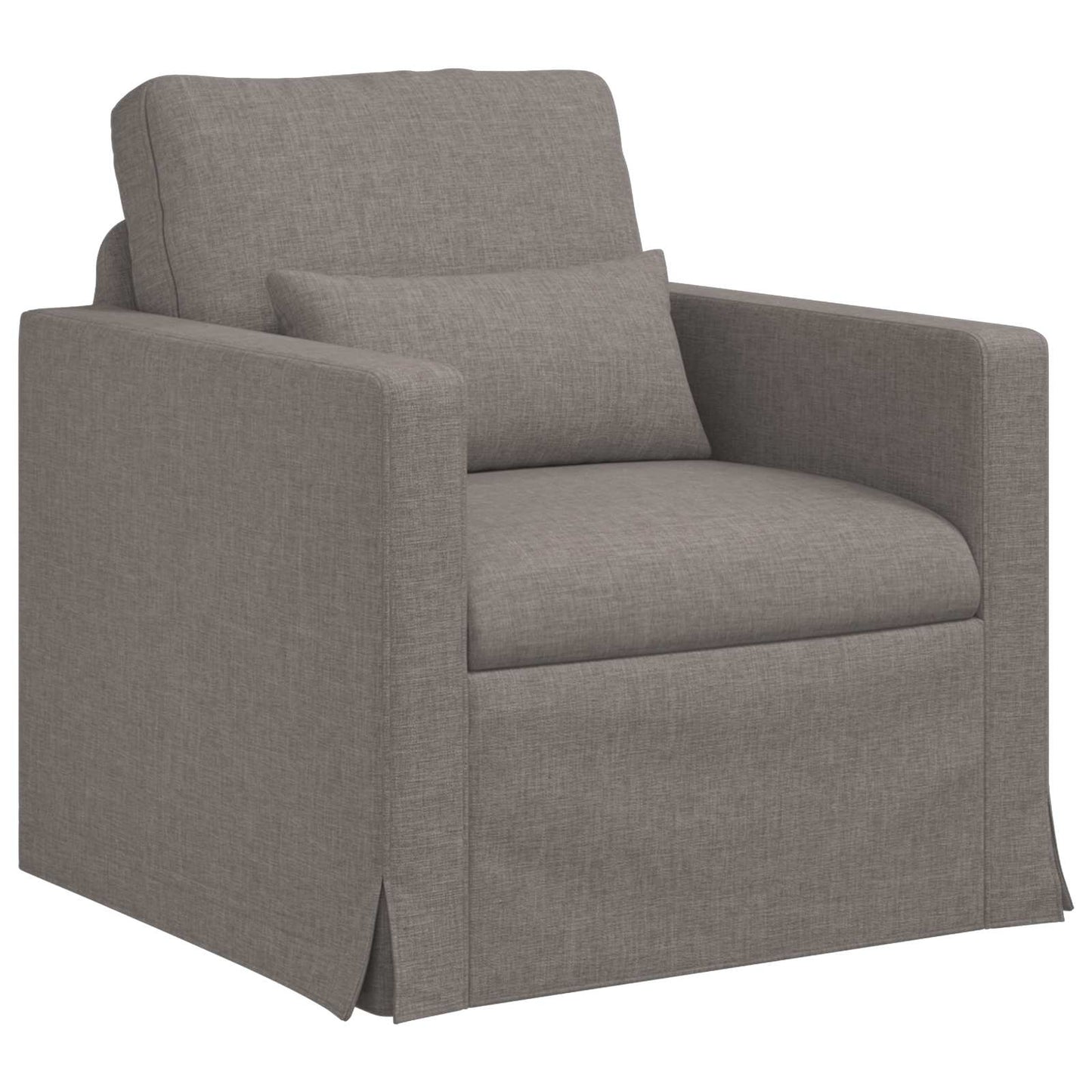 vidaXL Sofa 2 pcs Taupe 198 x 78 x 80 cm Stoff