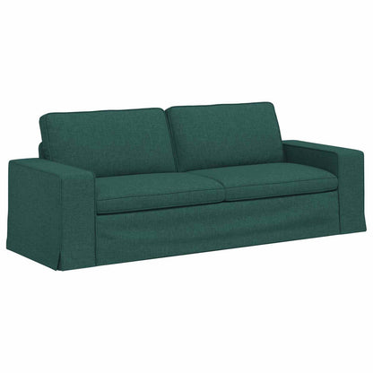 Sofa Set 2 pcs Dunkelgrün 182 x 80 x 82 cm Stoff