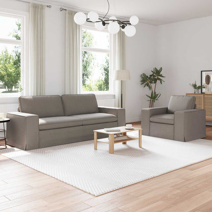 vidaXL Sofa 2 pcs Taupe 182 x 80 x 82 cm Stoff
