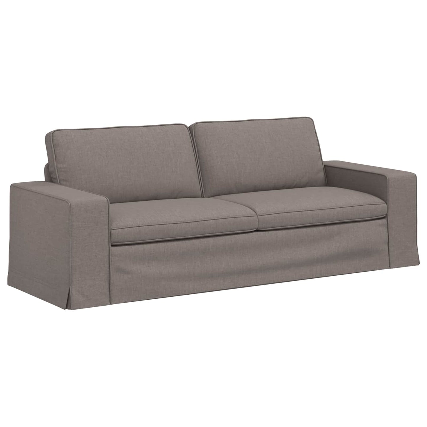 vidaXL Sofa 2 pcs Taupe 182 x 80 x 82 cm Stoff
