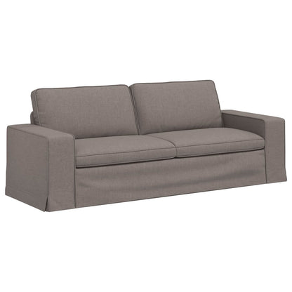 vidaXL Sofa 2 pcs Taupe 182 x 80 x 82 cm Stoff