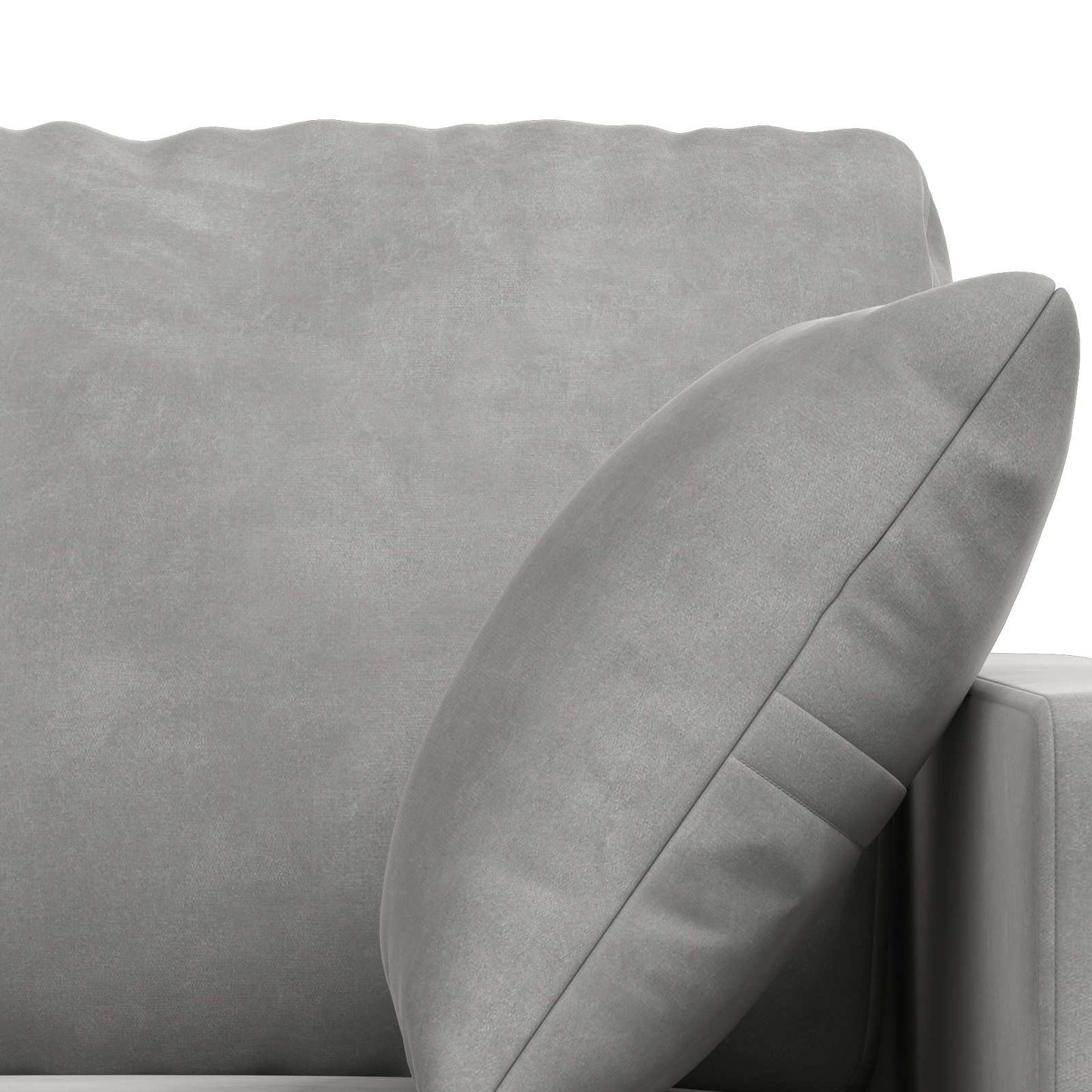vidaXL Sofa 2 pcs Hellgrau 198 x 78 x 80 cm Samt