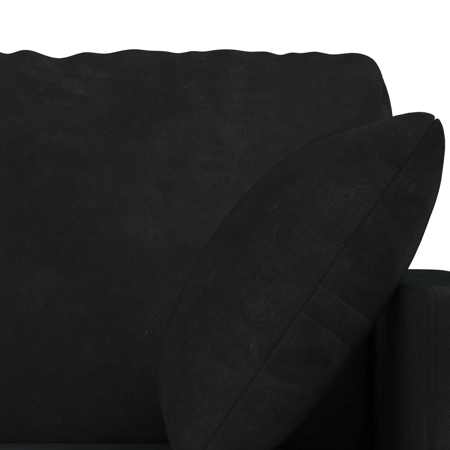 vidaXL Sofa 2 pcs Schwarz 198 x 78 x 80 cm Samt