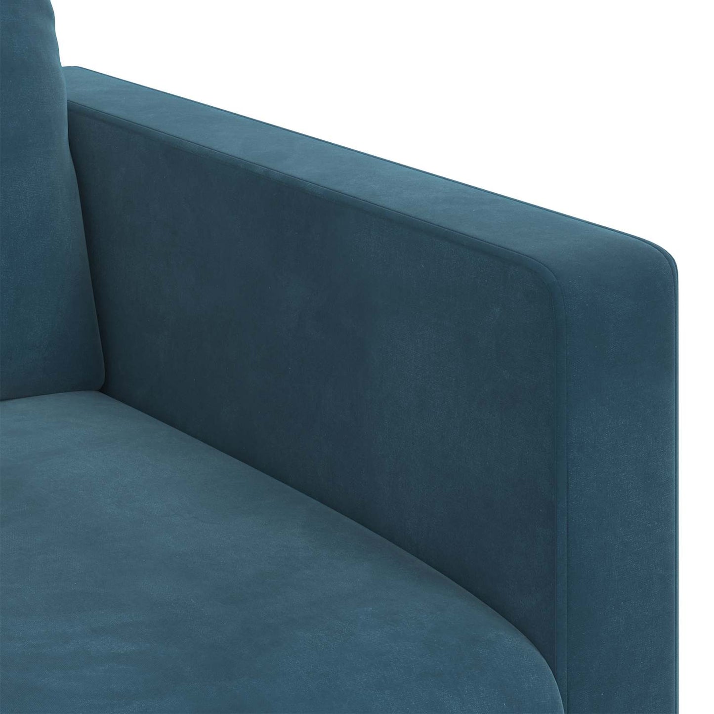 vidaXL Sofa 2 pcs Blau 198 x 78 x 80 cm Samt