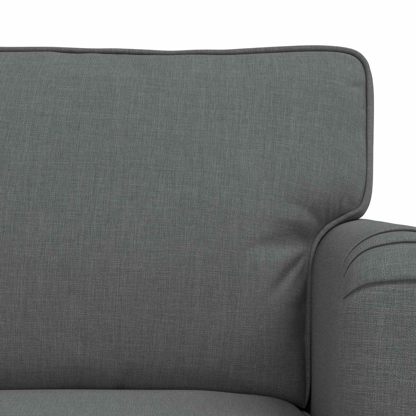 vidaXL Sofa 2 pcs Dunkelgrau 144 x 80 x 85 cm Stoff