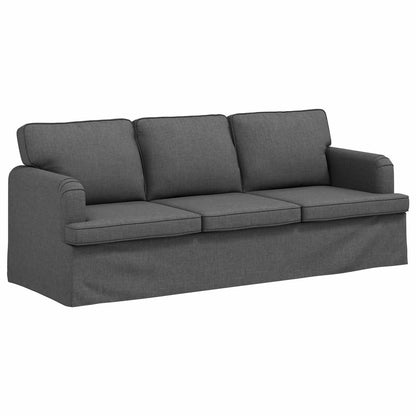 vidaXL Sofa 2 pcs Dunkelgrau 144 x 80 x 85 cm Stoff