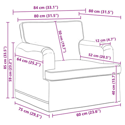 vidaXL Sofa 2 pcs Dunkelgrau 144 x 80 x 85 cm Stoff